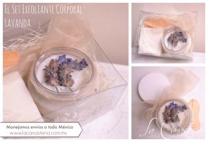 El set Exfoliante Natural de Lavanda