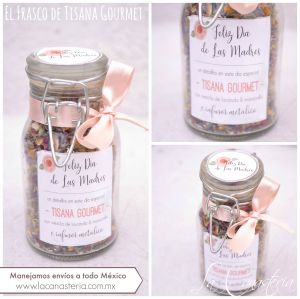 recuerdos de té, frasco con té 