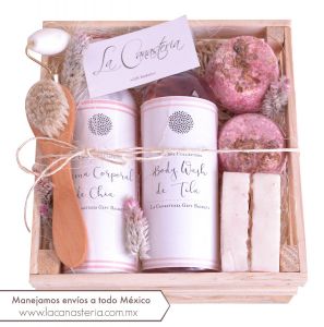 Divino set de regalo con Kit de Spa Mixto 100% Mexicano