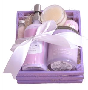 Cajas de regalo con kit de spa: Lavanda