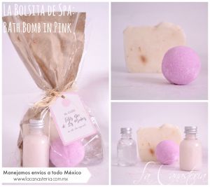 La Bolsita con Kit de Spa: Bath Bomb in Pink