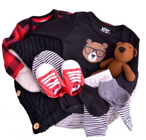The VERY Hipster Teddy Baby Basket