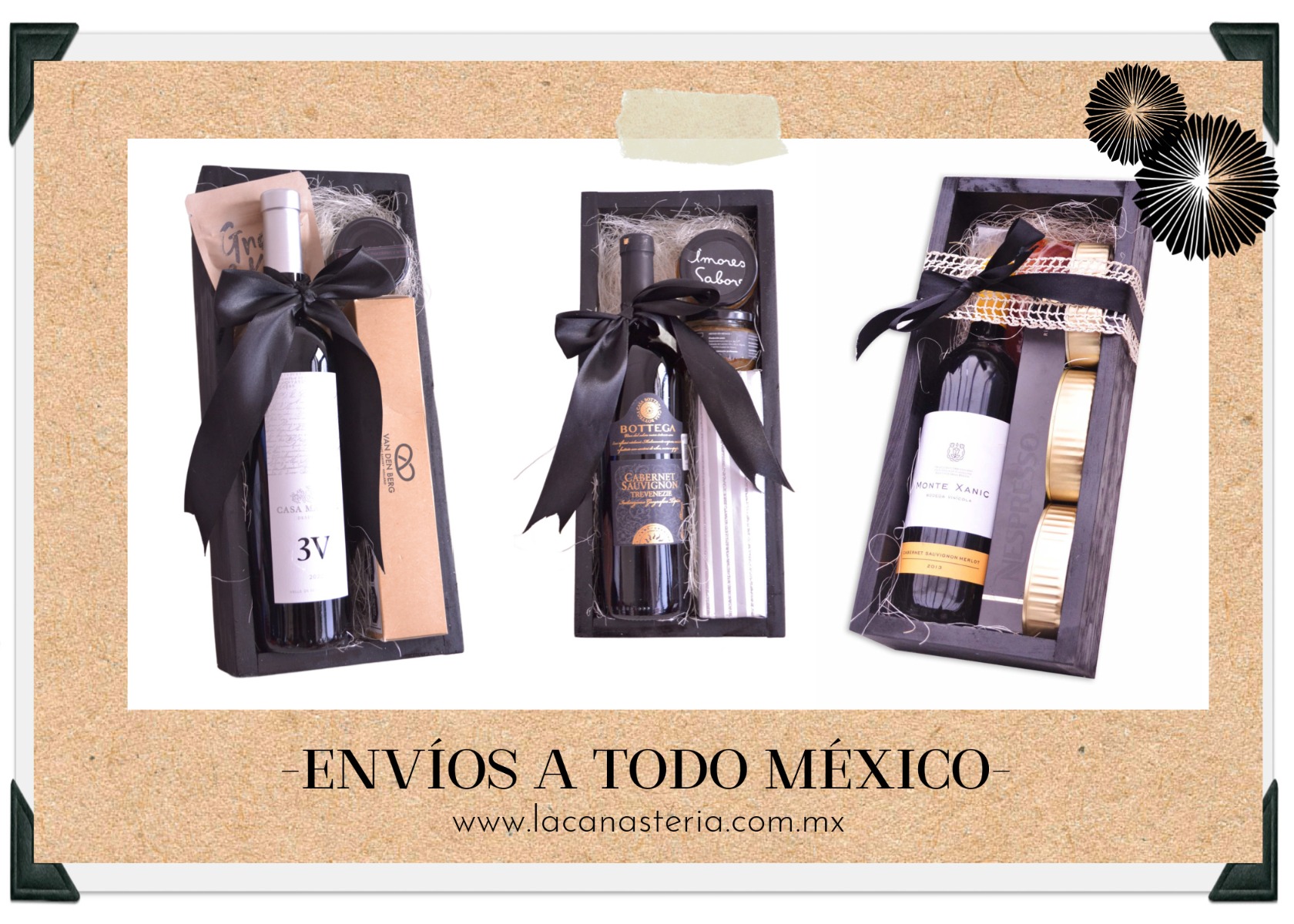 Arcones con vino 3V para regalos elegantes en empresas