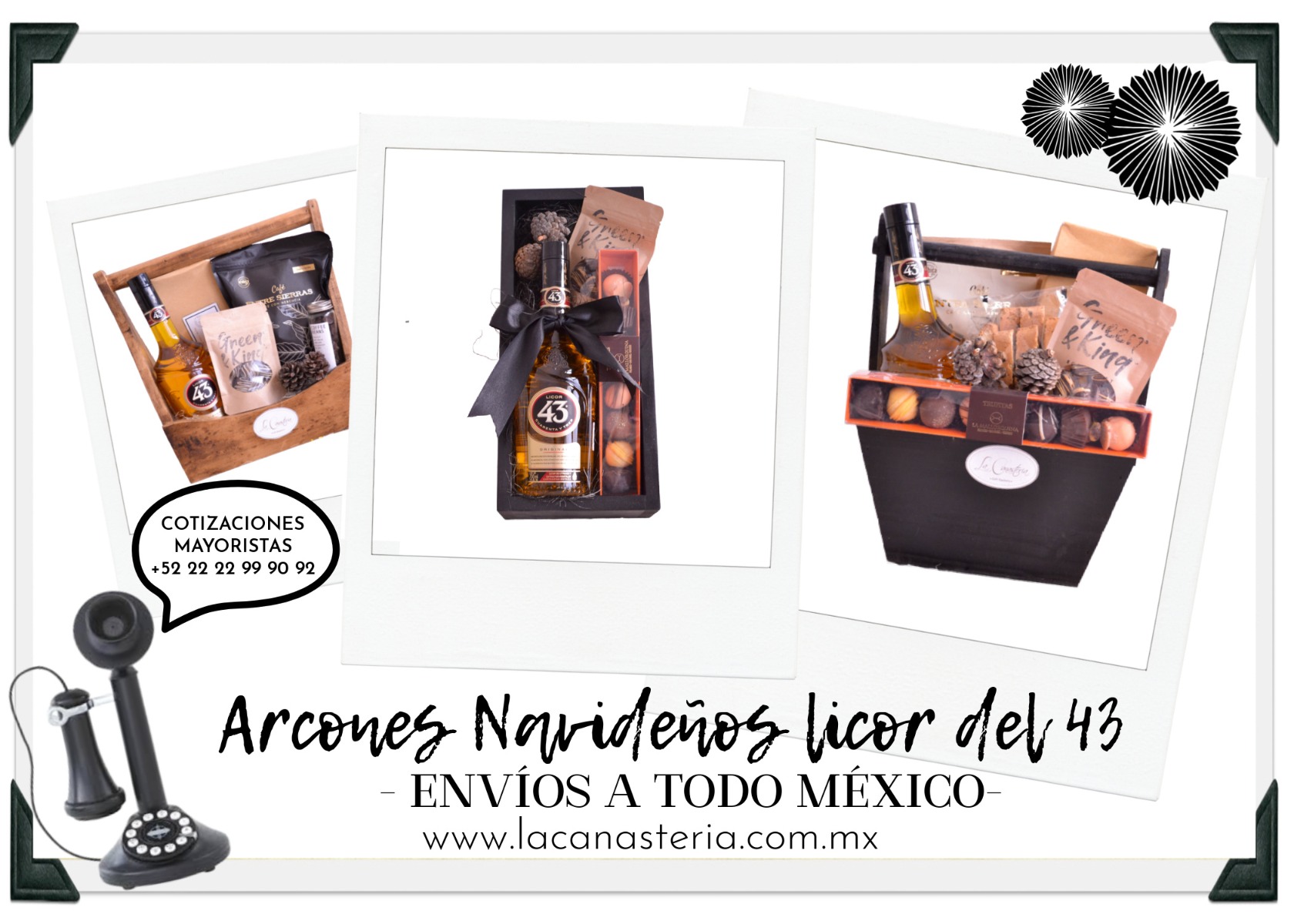 ARCONES NAVIDEÑOS CON LICOR DEL 43 REGALOS CORPORATIVOS