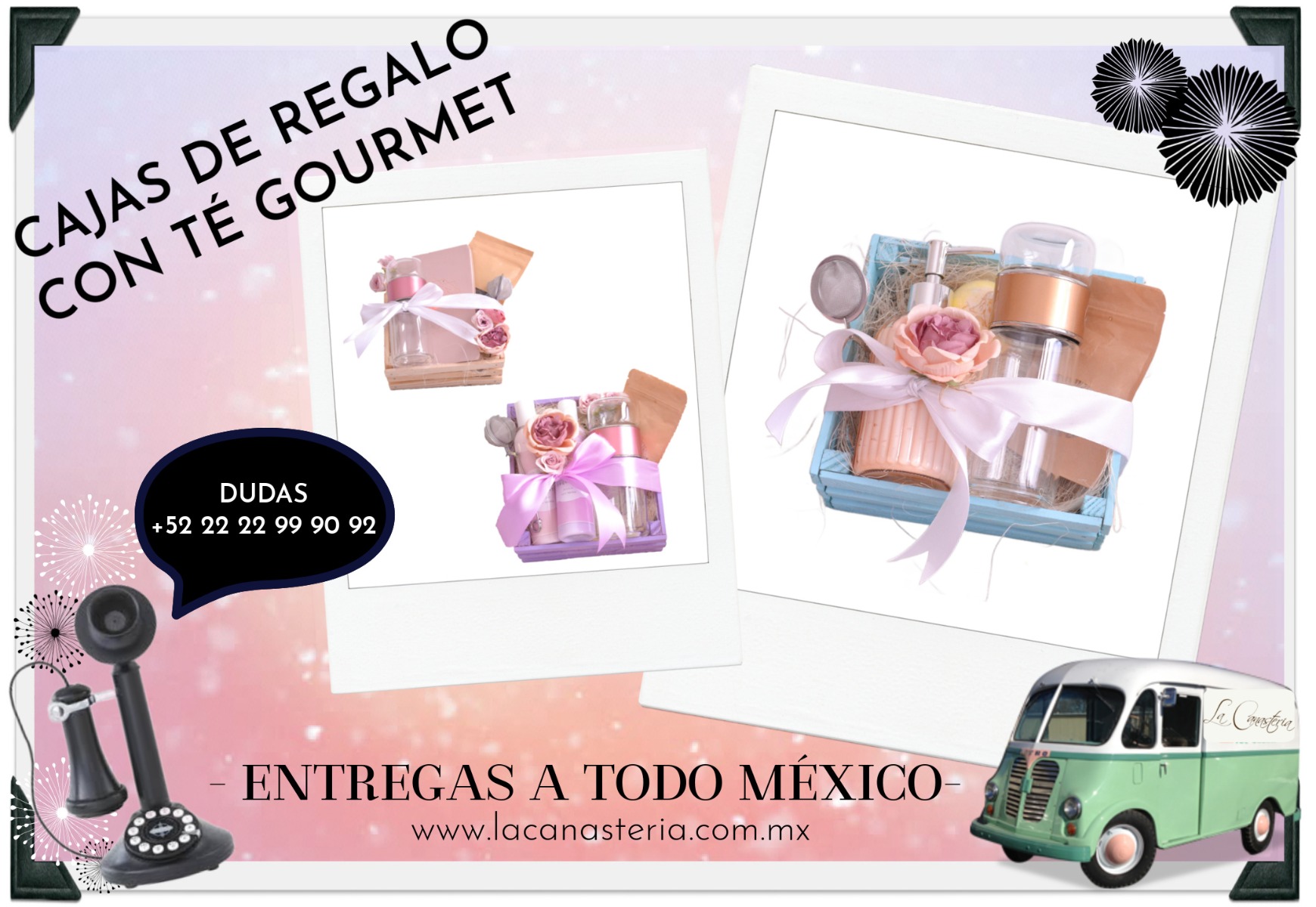 Cajas de Regalo con Kits de Té 
