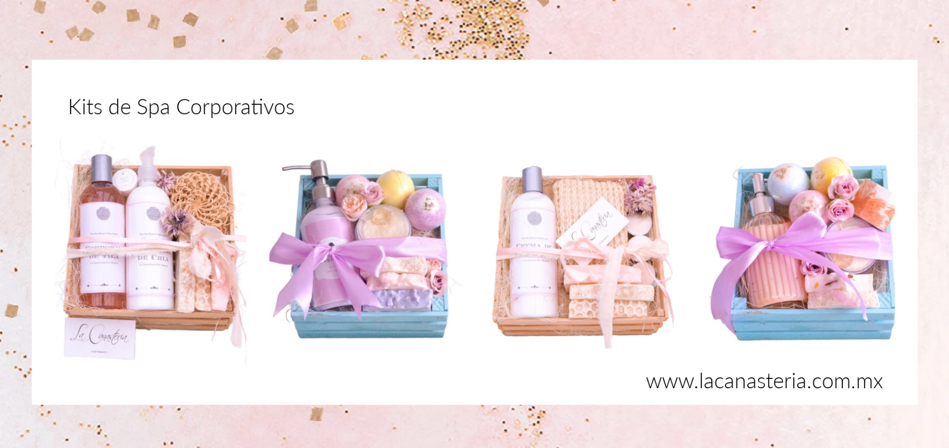 Cajas y canastas de regalo de spa con envios a todo México