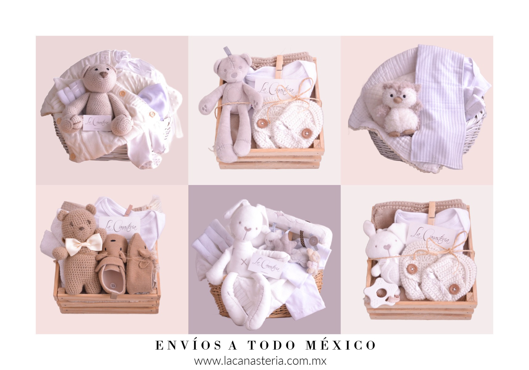 Canastas de regalo para bebé La Canastería niño recién nacido niña recién nacida