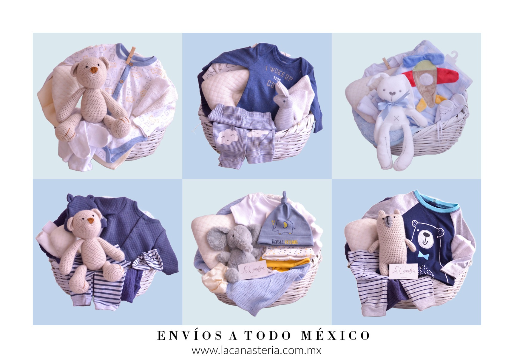 Cestas y canastas de regalo para bebé finas en méxico con entrega a domicilio canasteria